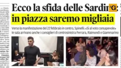 Il flop delle sardine a Chieti