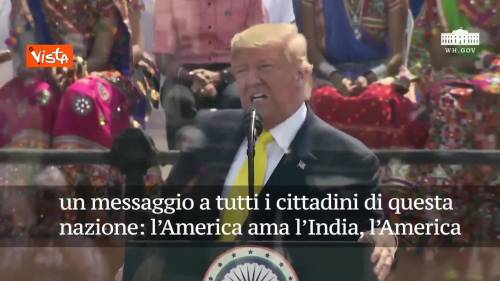 Trump in India: "L'America amico fedele e leale" SOTTOTITOLI