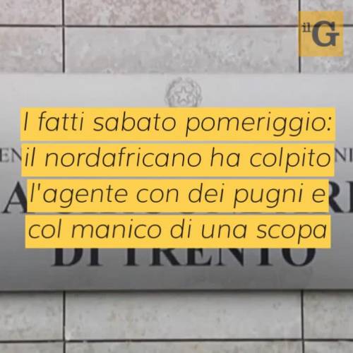 Bastonate e pugni all'agente: detenuto magrebino torna a colpire nel carcere di Trento