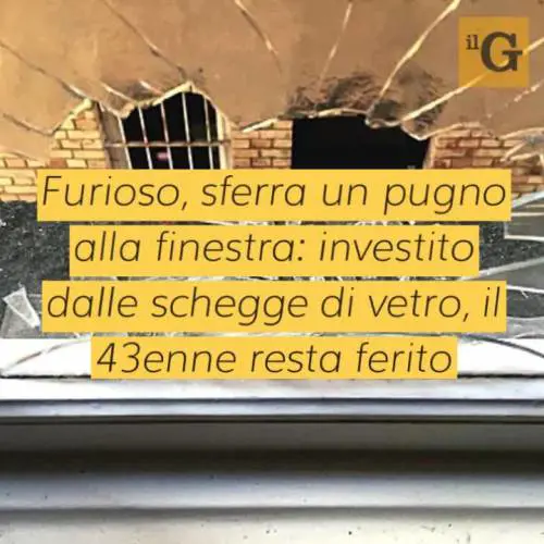 Pugno a una finestra, fornaio ferito ad un occhio dallo straniero: indagini in corso