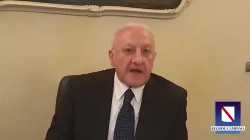 Il governatore De Luca lancia un appello ai cittadini campani ad essere responsabili sul Coronavirus