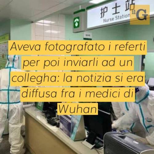 Dichiarazioni choc della dottoressa di Wuhan: "Mi hanno impedito di parlare"