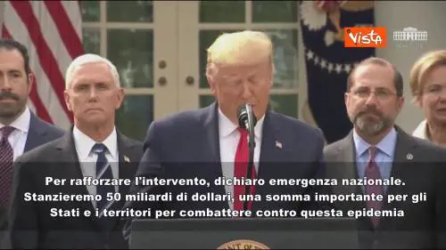Coronavirus, Trump: "Dichiaro emergenza nazionale"