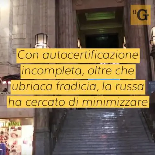Straniera ubriaca tossisce addosso a poliziotti che effettuano un controllo