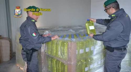 Il sequestro dell'alcool di contrabbando nel foggiano