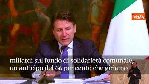 Conte: “Con dpcm a comuni 4,3 mld 400mln per bonus spesa a persone in difficoltà” SOTTOTITOLI