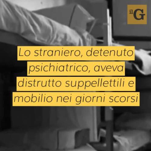 Distrugge un lavandino e pesta poliziotti: detenuto tunisino manda ispettore in ospedale