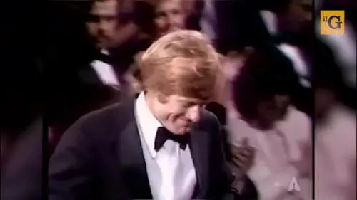 Robert Redford riceve il premio Oscar