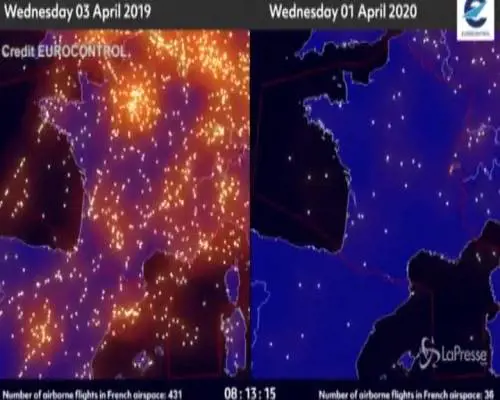 Coronavirus, come la pandemia ha cambiato il traffico aereo
