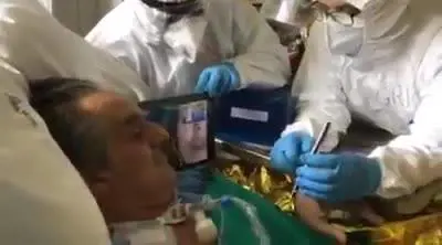 Eros Ramazzotti, videomessaggio a sorpresa per il malato di Covid