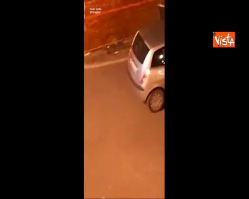  Sradicano bancomat con carro attrezzi rubato dell’Anas, la scena ripresa da residenti nella zona 