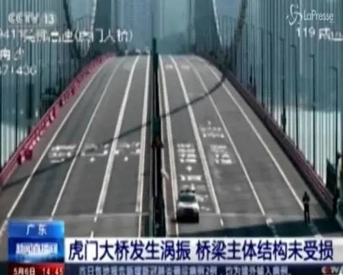 Cina, il ponte vibra come una molla: le immagini incredibili