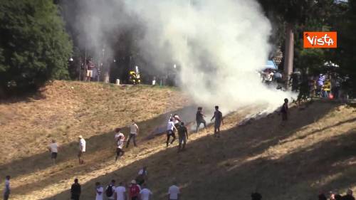  Scoppia incendio al Circo Massimo durante la manifestazione di ‘Ragazzi d’Italia’ 