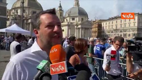 Centrodestra, Salvini in Piazza del Popolo: “Qui squadra che governerà paese per i prossimi anni” 