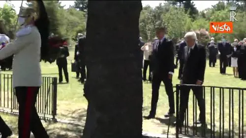 Mattarella e Pahor alla Foiba di Basovizza