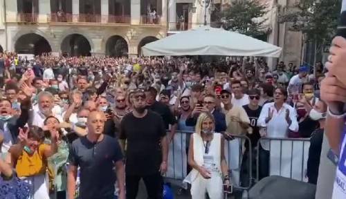 Il comizio di Salvini a Cava de' Tirreni