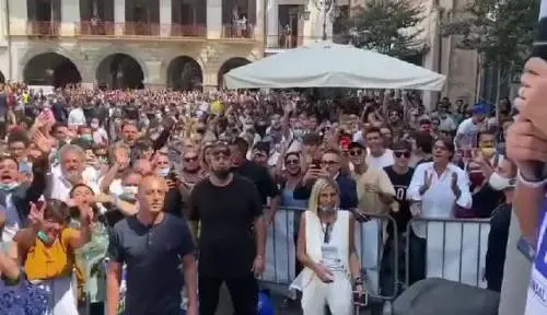 Il comizio di Salvini a Cava de' Tirreni