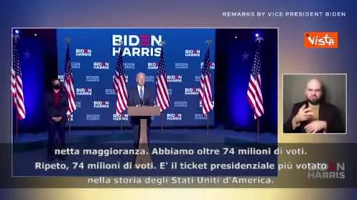 Usa 2020, Biden: “Numeri parlano chiaro, vinceremo questa gara”