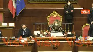 A Morra vola il cellulare dalla tribuna del Senato. Confusione in Aula