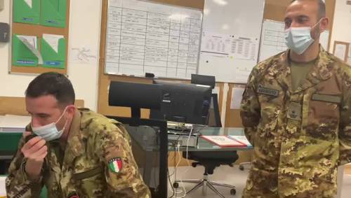 La sala operativa dell'Esercito e gli auguri di buon anno