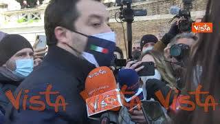 Salvini al sit-in del turismo: “Frustrante il litigio Conte-Renzi. In piazza l'Italia che lavora”