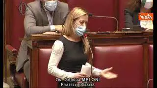 Governo, Meloni a Conte: "Mi sono vergognata per mercimonio in Aula"