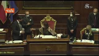 Governo, caos in Senato su voto Ciampolillo, Casellati: "Votazione chiusa". E chiede la "Var"
