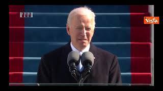 Biden: "Per superare le sfide serve l'unità della Nazione"