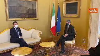 Governo, Conte incontra Fico alla Camera dopo le dimissioni al Colle