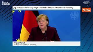 Merkel a Davos: "È l'ora del multilateralismo ma con standard comuni"