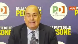Governo, Zingaretti: "Crisi irresponsabile, da Renzi errore politico"