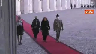 Consultazioni, l'arrivo del presidente del Senato Casellati al Quirinale