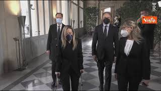 Consultazioni, le delegazioni di centrodestra arrivano al Quirinale