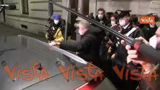 Le uscite di Renzi, Boschi e Bellanova dalla Camera dopo le consultazioni con Fico