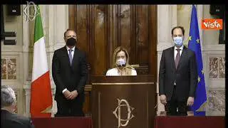 Consultazioni, Meloni: "Non voteremo fiducia per ragioni di metodo e di merito"