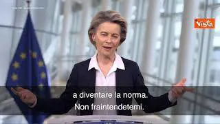 SOTTOTITOLI Industria 4.0, von der Leyen: “NextGenerationEU può essere svolta”