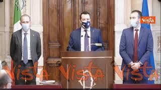 Consultazioni, l'apertura di Salvini a Draghi: "Con lui sintonia sullo sviluppo del Paese"