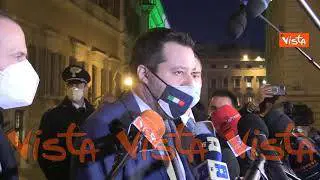 Consultazioni, Salvini: “Non vediamo l’ora di partire con Governo Draghi”