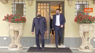 Berlusconi incontra Salvini nel salotto dell'ex villa Zeffirelli, nuovo quartier generale FI a Roma