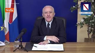 De Luca: “Rispetto per Mario Draghi ma rimango prudente, perfino diffidente”
