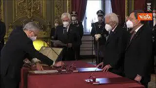 Il giuramento del Ministro dell’Economia Daniele Franco