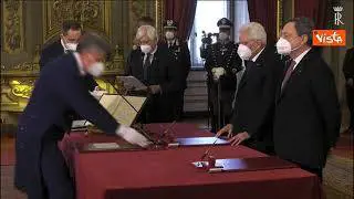 Il Giuramento del Governo Draghi al Quirinale - Il video integrale