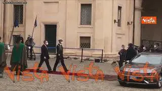 Draghi Presidente del Consiglio. Il picchetto d’onore dei Lancieri di Montebello al Quirinale
