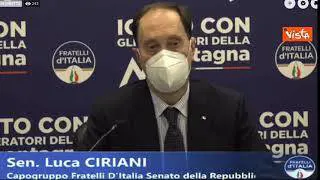 Stop sci, Ciriani (FdI): "Quello che è successo è indegno di un Paese civile"