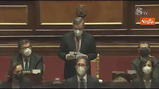 Draghi: "Governo farà le riforme ma affronterà anche emergenza". E cita Cavour