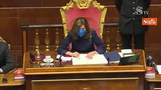 Draghi si rivolge a Casellati al maschile: "Grazie signor presidente!"