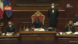 Casellati in Aula: "Auguri di pronta guarigione a Casini ricoverato in ospedale "