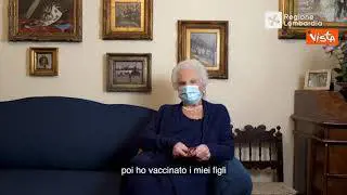 Covid, l'appello di Liliana Segre: "Vaccinarsi è una grande opportunità"