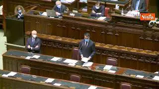 L'applauso in Aula Camera per Attanasio e Iacovacci al termine dell'intervento di Di Maio