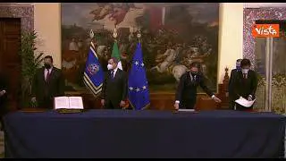 Il giuramento dei sottosegretari all'Economia Castelli, Durigon, Guerra e Sartore